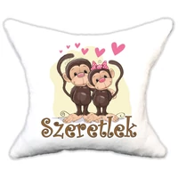 Plüss párna  Szerelmes majmok névvel is rendelhető