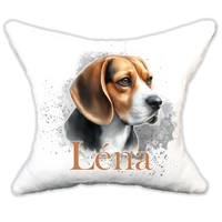 Plüss párna kutyás-névvel is rendelhető-beagle