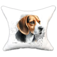 Plüss párna kutyás-névvel is rendelhető-beagle