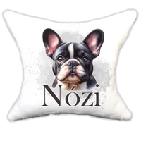 Plüss párna kutyás-névvel is rendelhető Boston Terrier