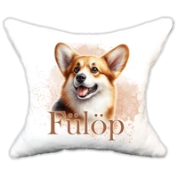 Plüss párna kutyás-névvel is rendelhető Corgi
