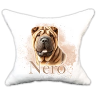 Plüss párna kutyás-névvel is rendelhető Shar pei