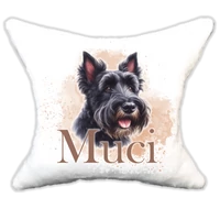 Plüss párna kutyás-névvel is rendelhető Skót terrier