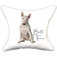 Plüss párna  kutyás Bull terrier