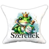 Plüss párna békás csók bájital