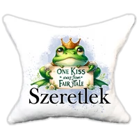 Plüss párna békás egy csókkal távolabb...