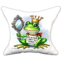 Plüss párna békás csókold meg a békát......
