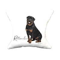 Plüss párna  kutyás Rottweiler