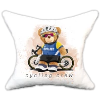 Plüss párna Menő maci bicikli-cycling crew