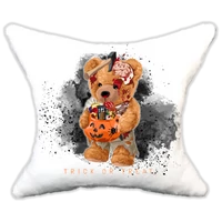 Plüss párna Menő maci-hallowen baltás