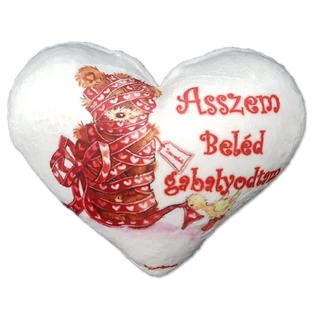 Plüss párna Szív Asszem beléd....