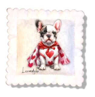  Hűtőmágnes levendulával hős szerelmes kutya-névvel is rendelhető