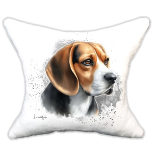 Plüss párna kutyás-névvel is rendelhető-beagle
