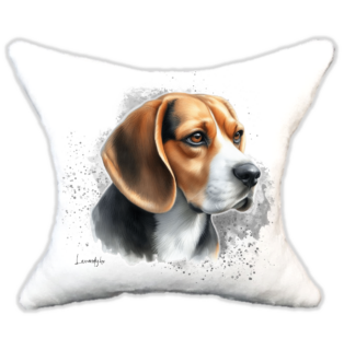 Plüss párna kutyás-névvel is rendelhető-beagle