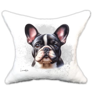 Plüss párna kutyás-névvel is rendelhető Boston Terrier
