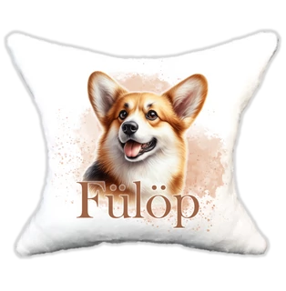 Plüss párna kutyás-névvel is rendelhető Corgi
