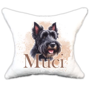 Plüss párna kutyás-névvel is rendelhető Skót terrier