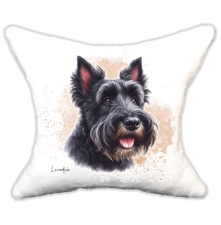 Plüss párna kutyás-névvel is rendelhető Skót terrier