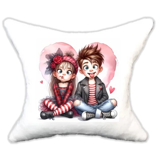 szerelmes vicces pár, plüsspárna, cuki  párna valentinnapra, levandy