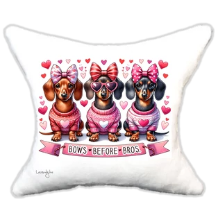 szerelmes tacskók , plüsspárna, cuki  párna valentin napra, levandy