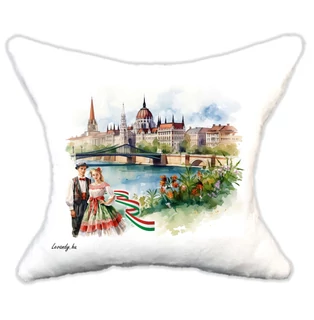 Plüss párna Hungary Budapest parlament népviselet