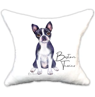 Plüss párna  kutyás Boston Terrier