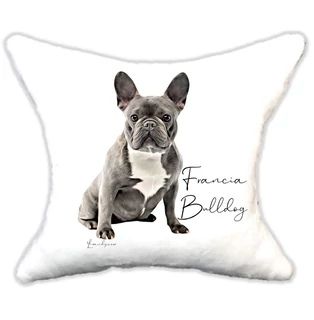 Plüss párna  kutyás Francia Bulldog