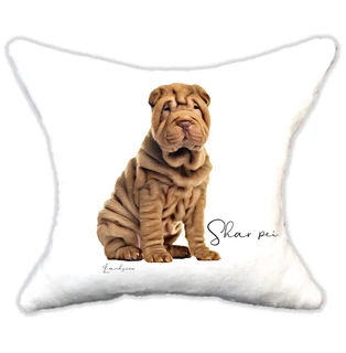 Plüss párna  kutyás Shar pei