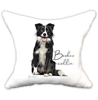 Plüss párna  kutyás Border collie