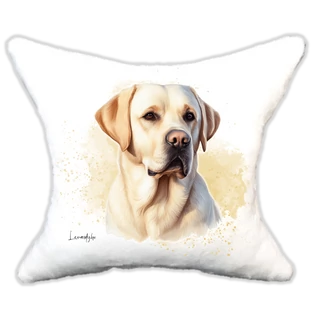 Plüss párna kutyás-névvel is rendelhető-Labrador