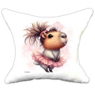 Plüss párna Capybara Balerina tánc