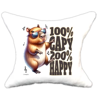 Plüss párna Capybara 100% happy