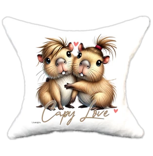 Plüss párna Capybara love