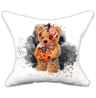 Plüss párna Menő maci-hallowen baltás