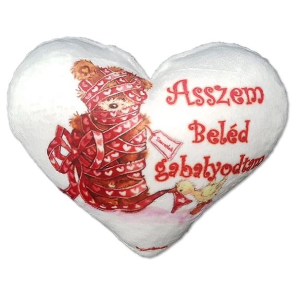 Plüss párna Szív Asszem beléd....