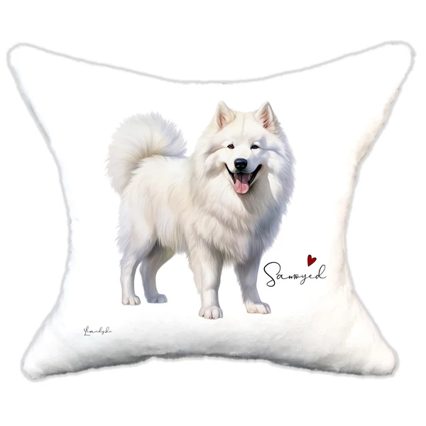 Plüss párna kutya Samoyed - Szamolyéd