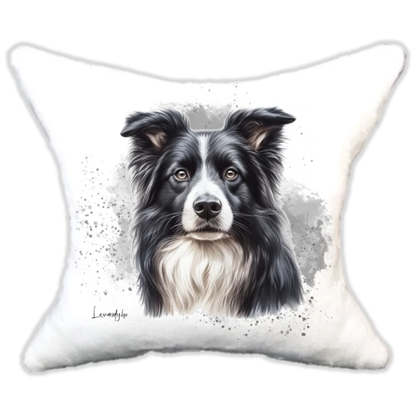 Plüss párna kutyás-névvel is rendelhető Border Collie