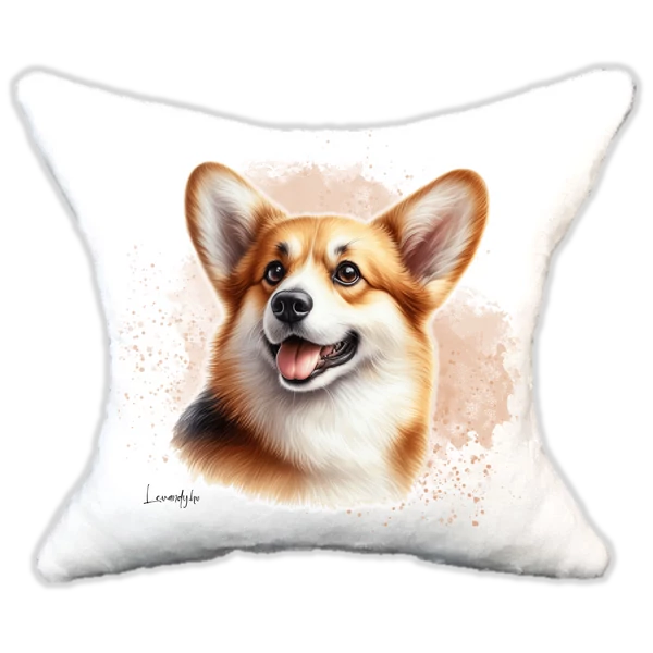 Plüss párna kutyás-névvel is rendelhető Corgi