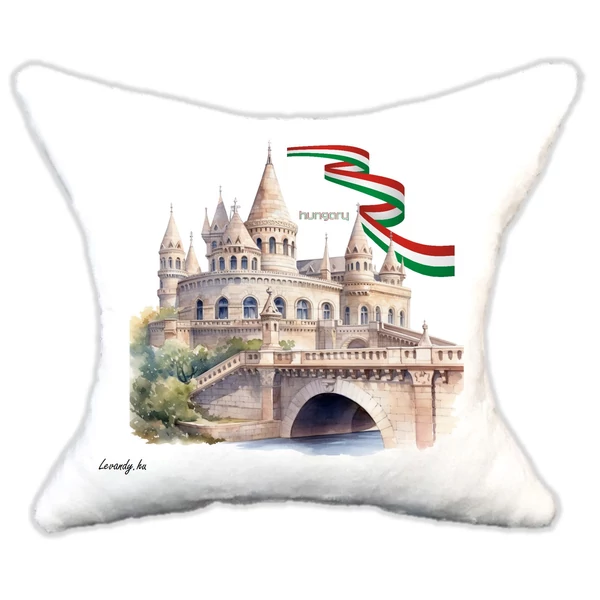 Plüss párna Hungary Budapest Halászbástya