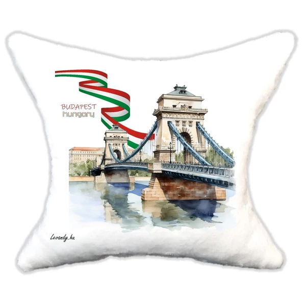 Plüss párna Hungary Széchenyi Lánchíd 