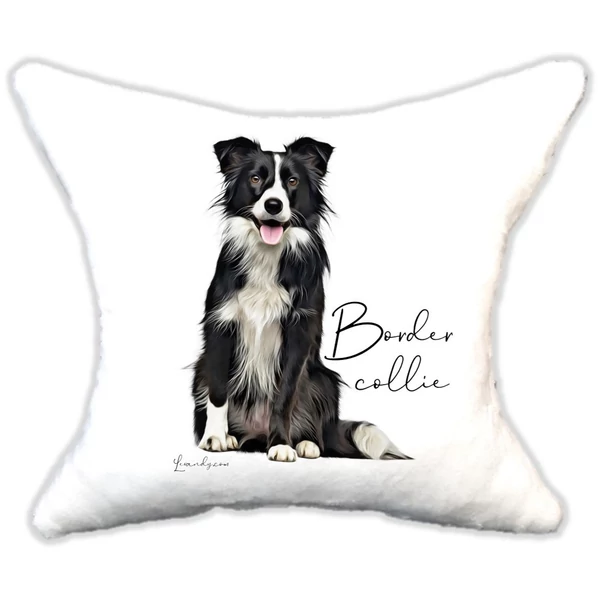 Plüss párna  kutyás Border collie