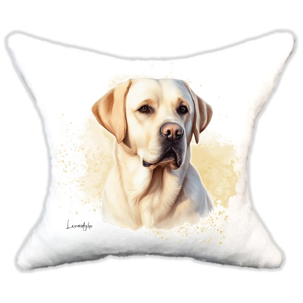 Plüss párna kutyás-névvel is rendelhető-Labrador