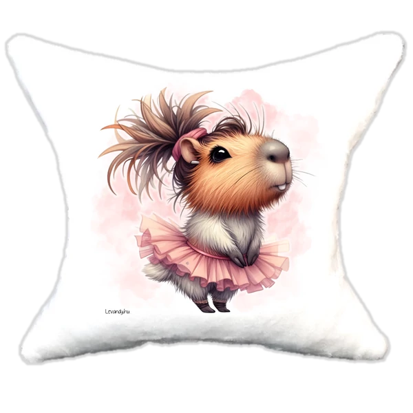 Plüss párna Capybara Balerina tánc