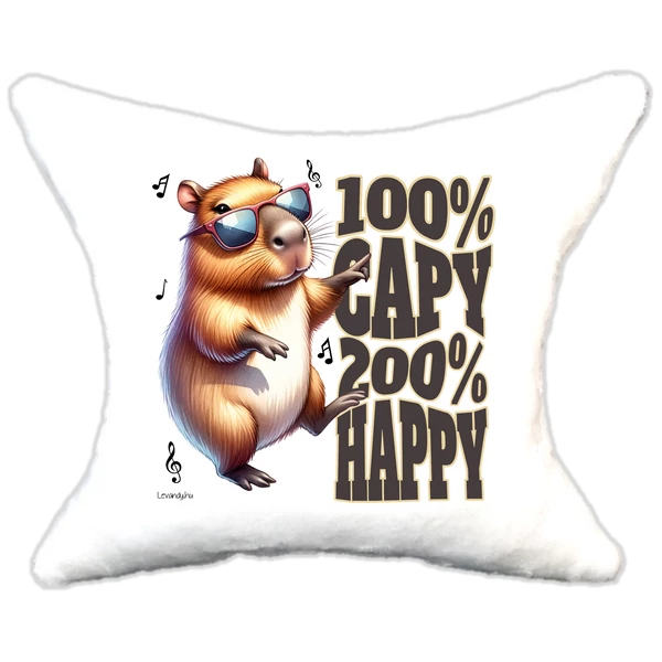 Plüss párna Capybara 100% happy