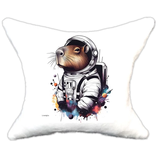 Plüss párna Capybara űrhajós