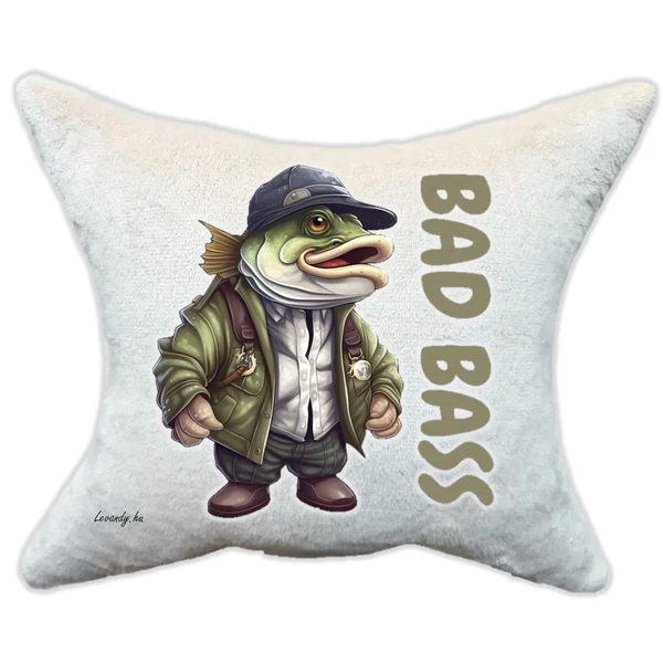 Plüss párna Horgász Bad Bass