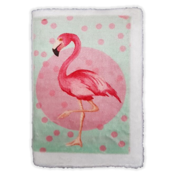 Plüss napló flamingó